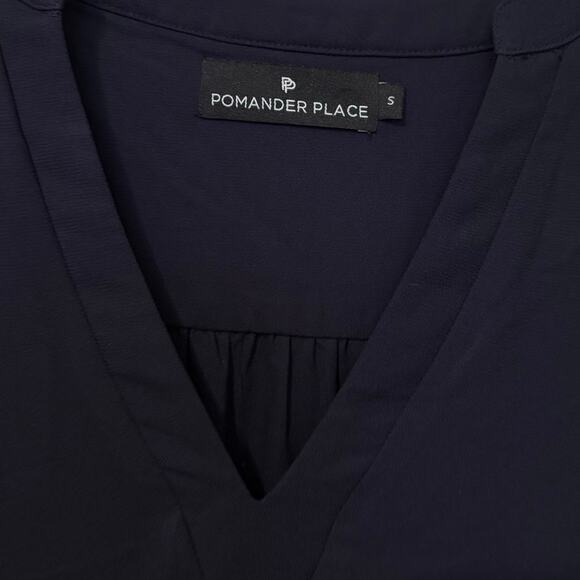 Tuckernuck Pomander Place Navy Poplin Kenzo Mini Dress Size Small - Picture 5 of 12